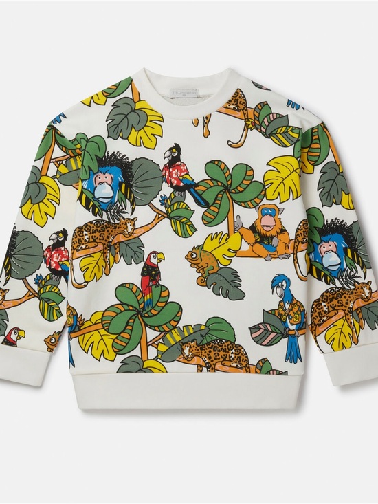 Stella McCartney Other - STELLA MCCARTNEY
KIDS' WHITE SWEATSHIRT WITH JUNGLE PRINT size 8